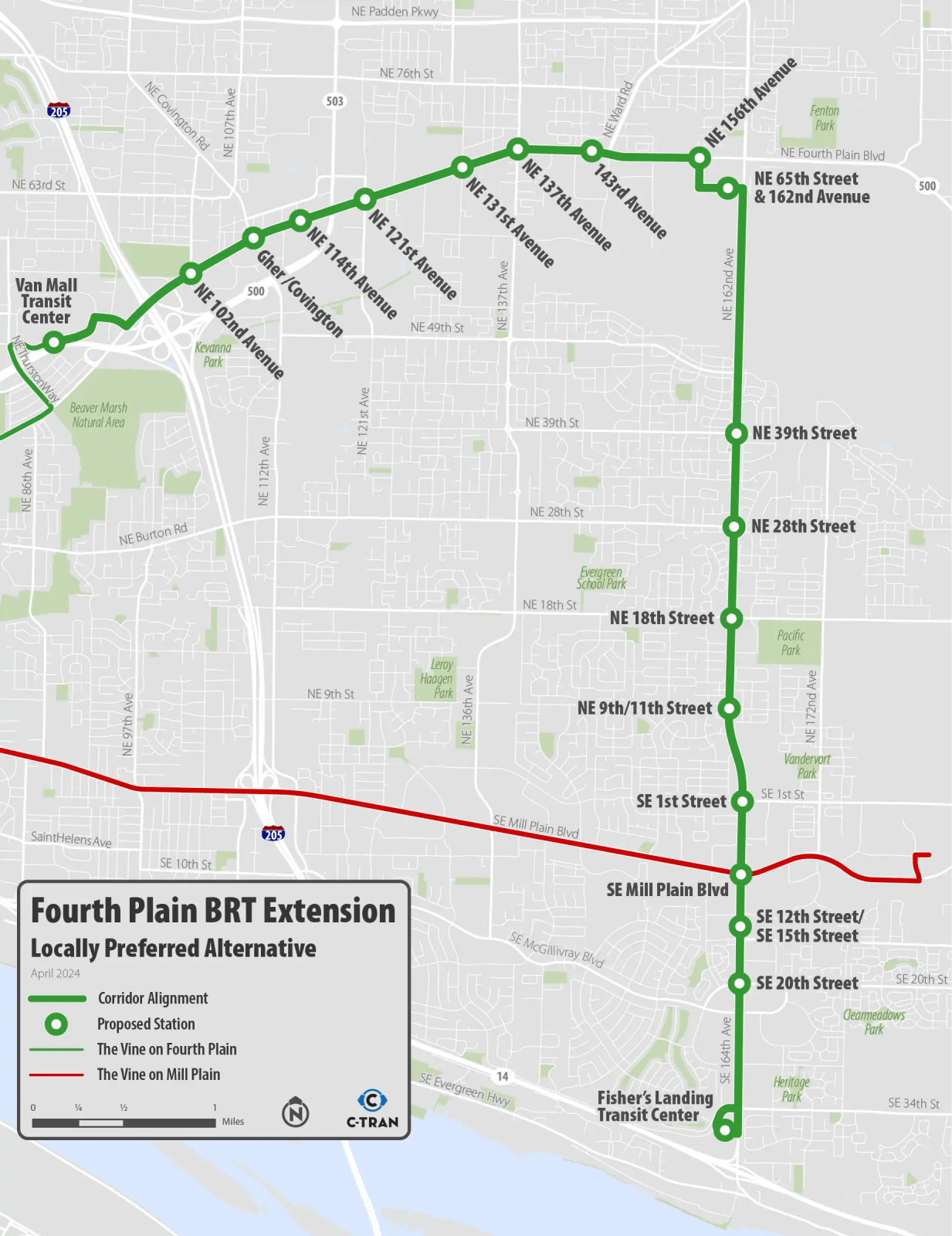 Fourth Plain BRT Extension